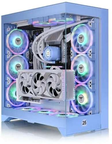 Корпус E-ATX Thermaltake CTE E660MX Hydrangea, Midi-Tower, без БП,  голубой [ca-1y3-00mfwn-01]